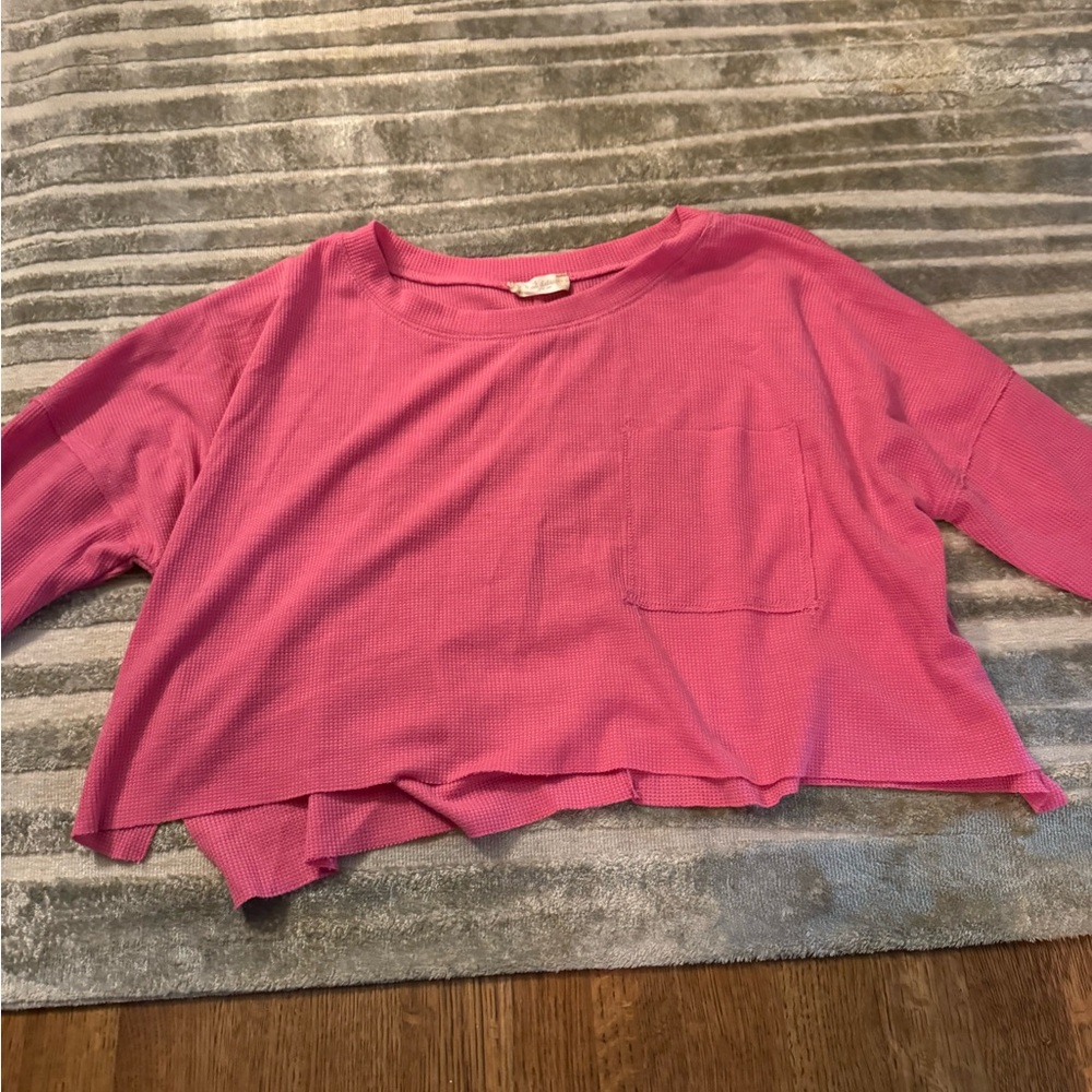 Altar'd State Pink Crew Neck Sweater